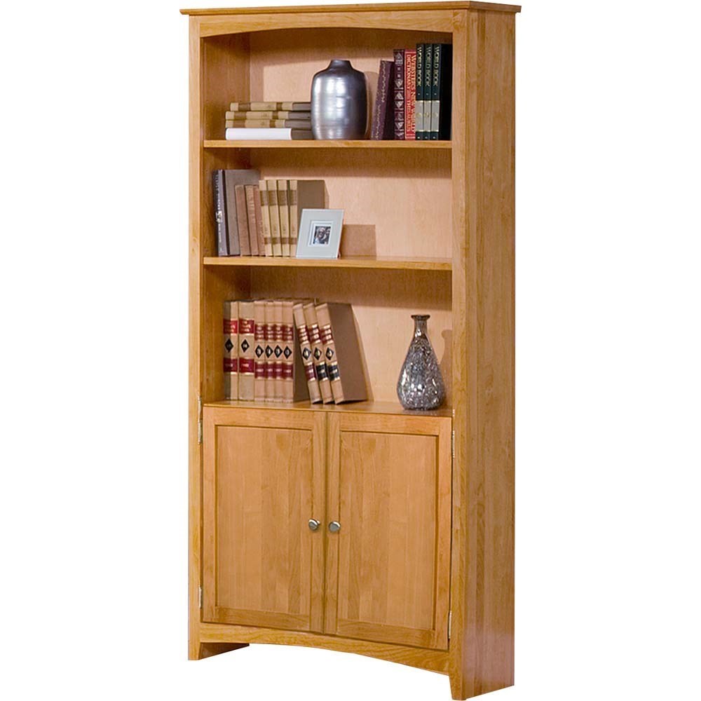 Archbold Furniture Bookcases 72" Tall Bookcase with Doors Godby Home